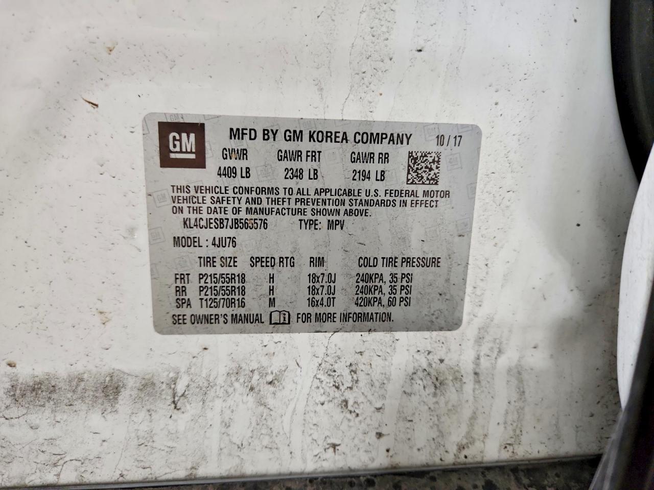 2018 BUICK ENCORE PREFERRED photo 37