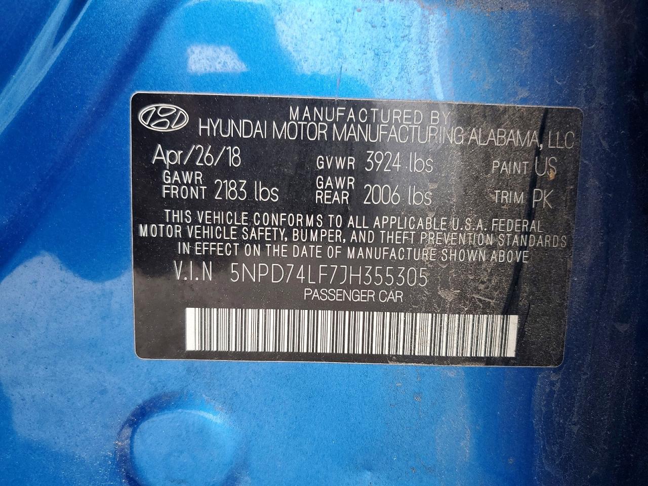2018 HYUNDAI ELANTRA SE photo 37