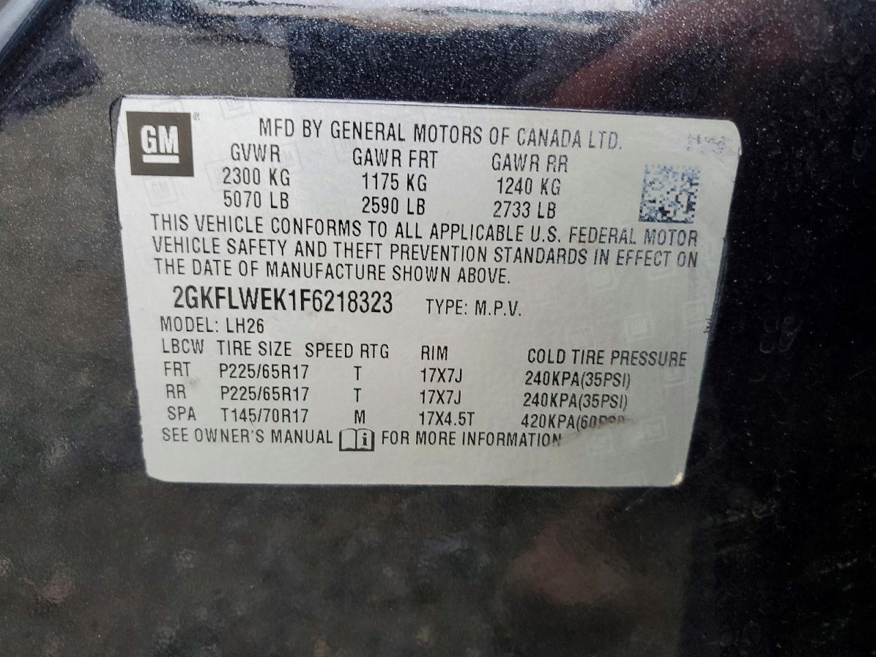 2015 GMC TERRAIN SLE photo 13