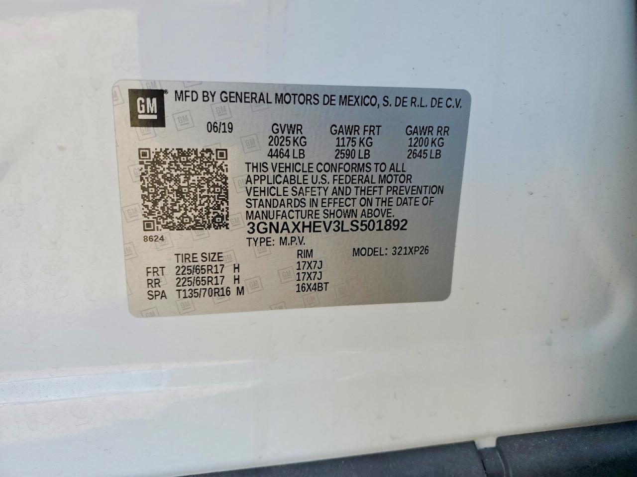 2020 CHEVROLET EQUINOX LS photo 13