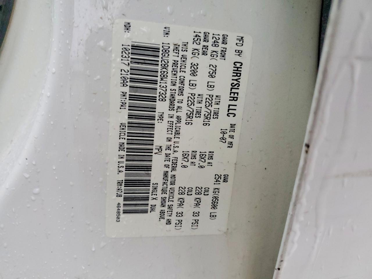 2008 DODGE NITRO SXT photo 13