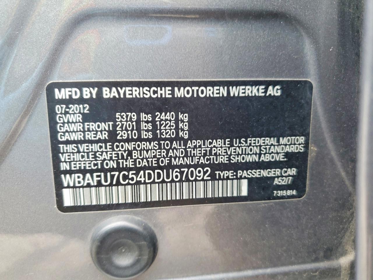 2013 BMW 535 XI photo 12