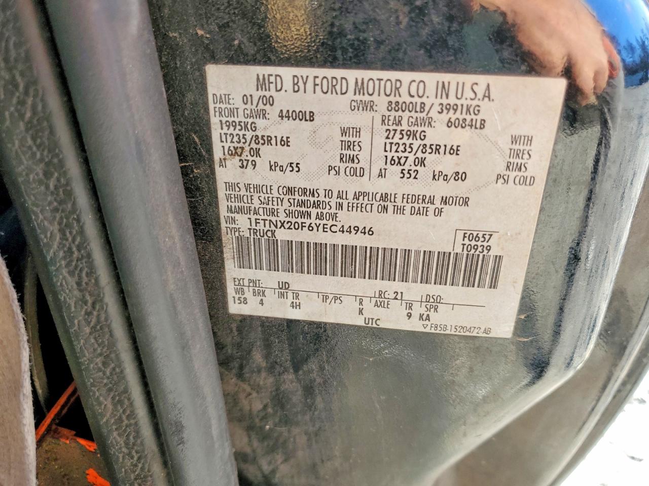 2000 FORD F250 SUPER DUTY photo 23