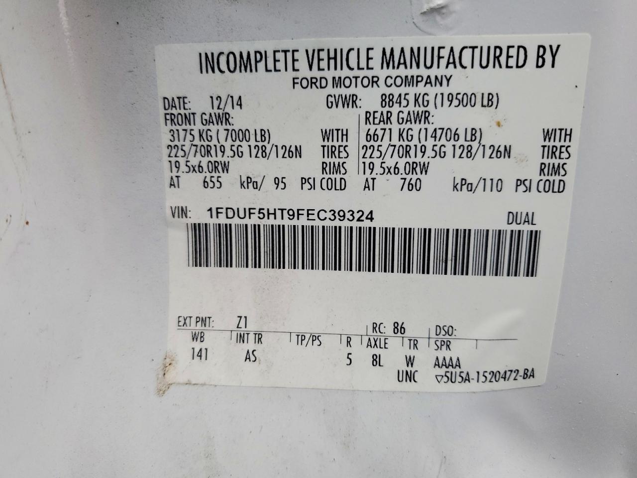2015 FORD F550 SUPER DUTY DUMP TRUCK photo 23