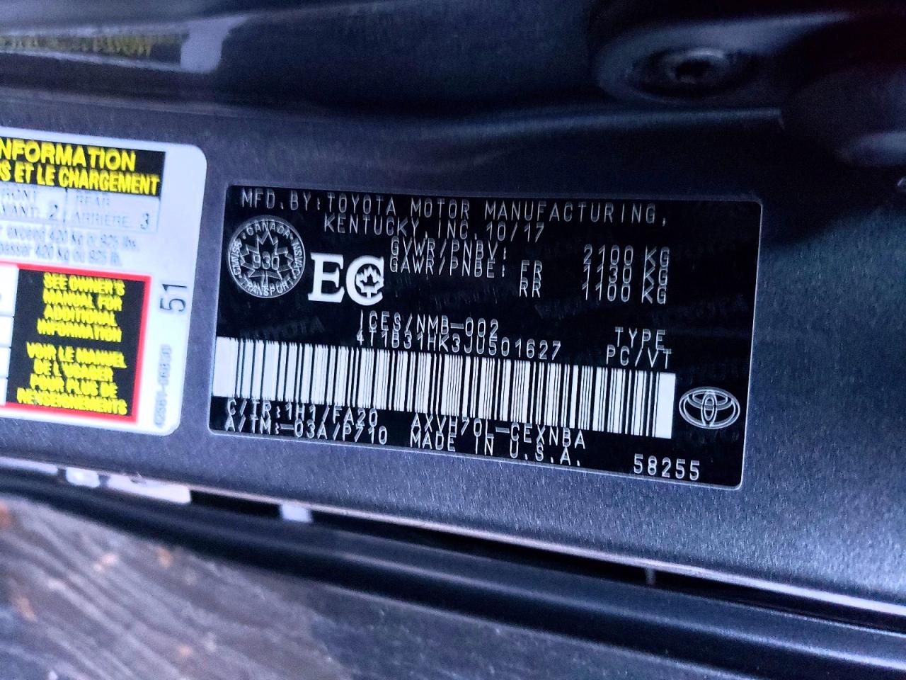 2018 TOYOTA CAMRY LE photo 23