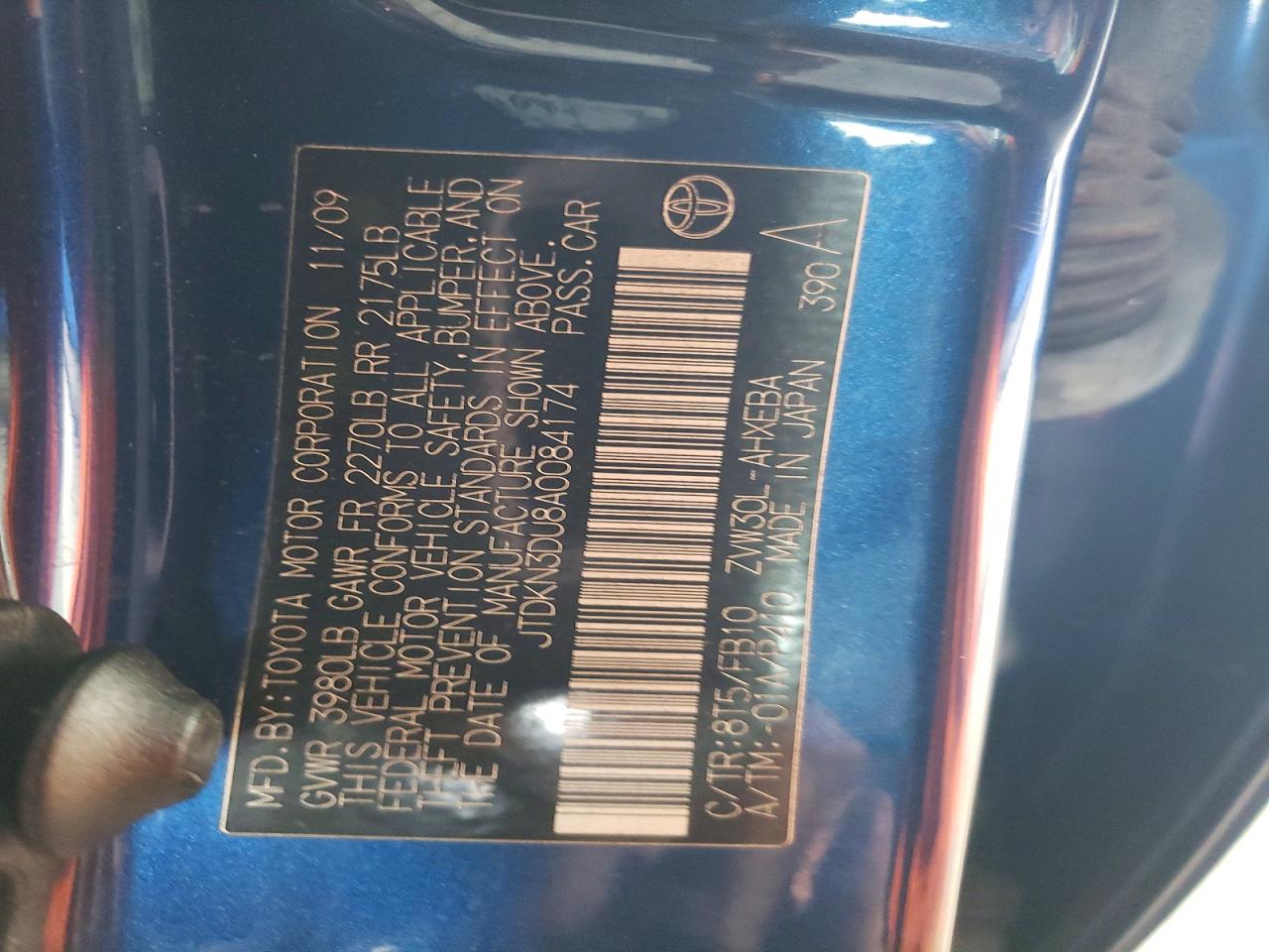 2010 TOYOTA PRIUS photo 12