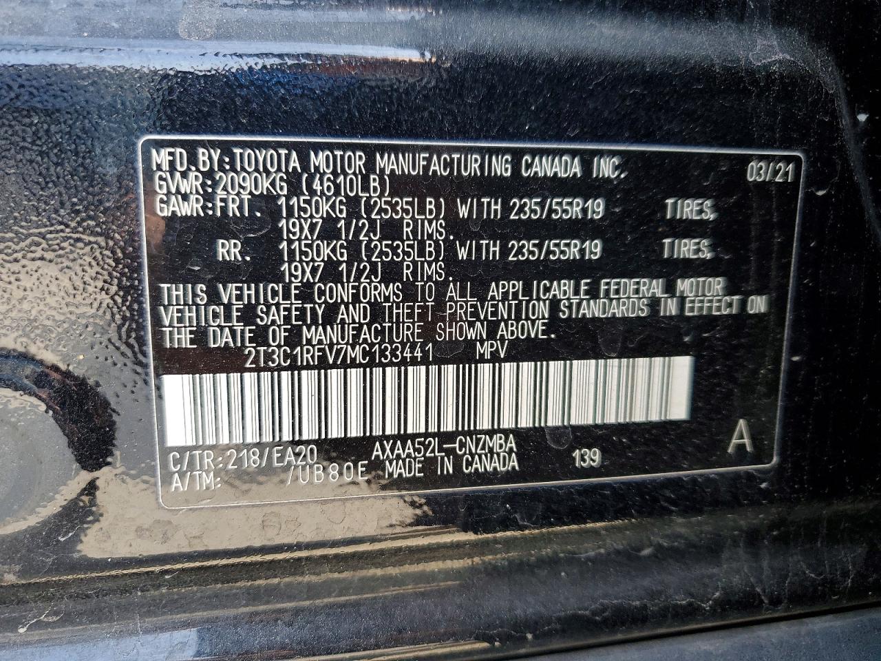 2021 TOYOTA RAV4 XLE PREMIUM photo 23