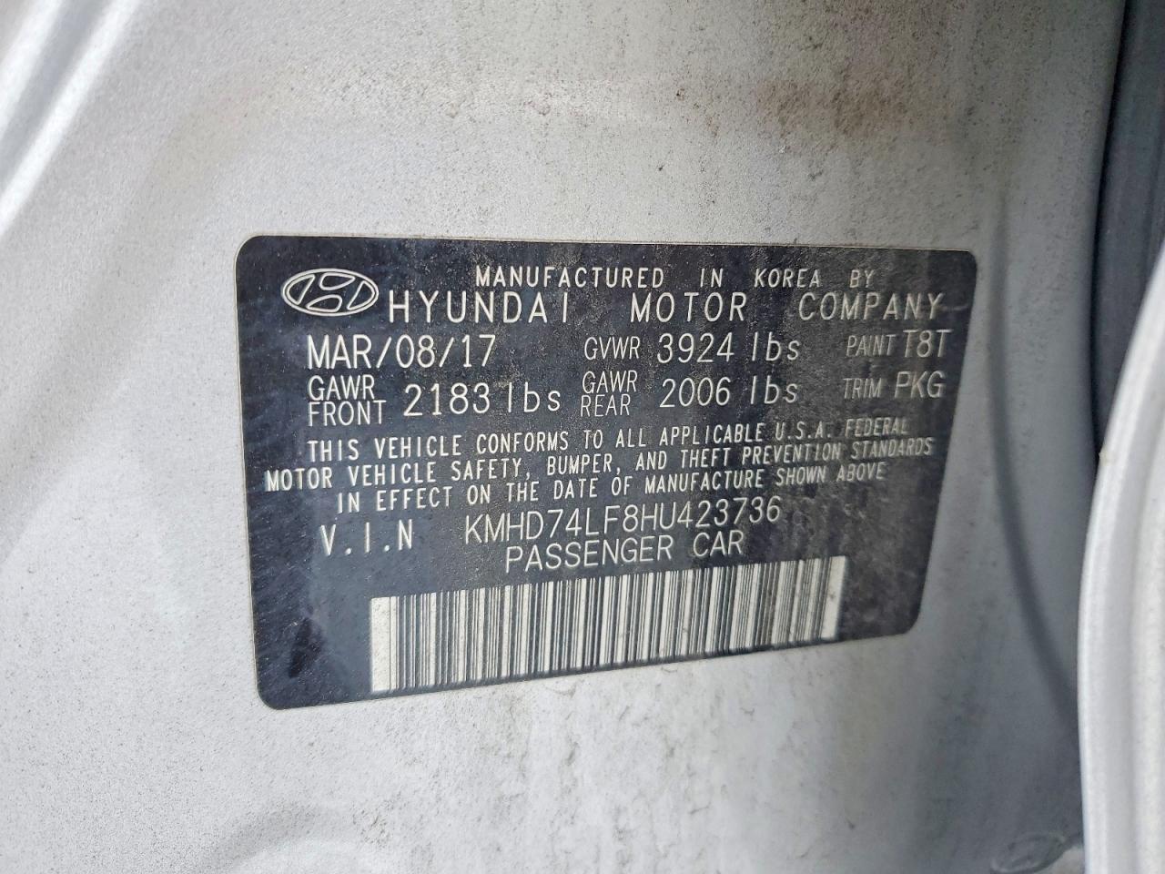 2017 HYUNDAI ELANTRA SE photo 23