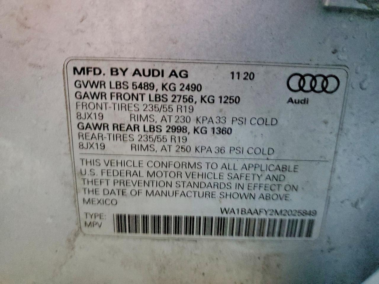 2021 AUDI Q5 PREMIUM PLUS photo 13