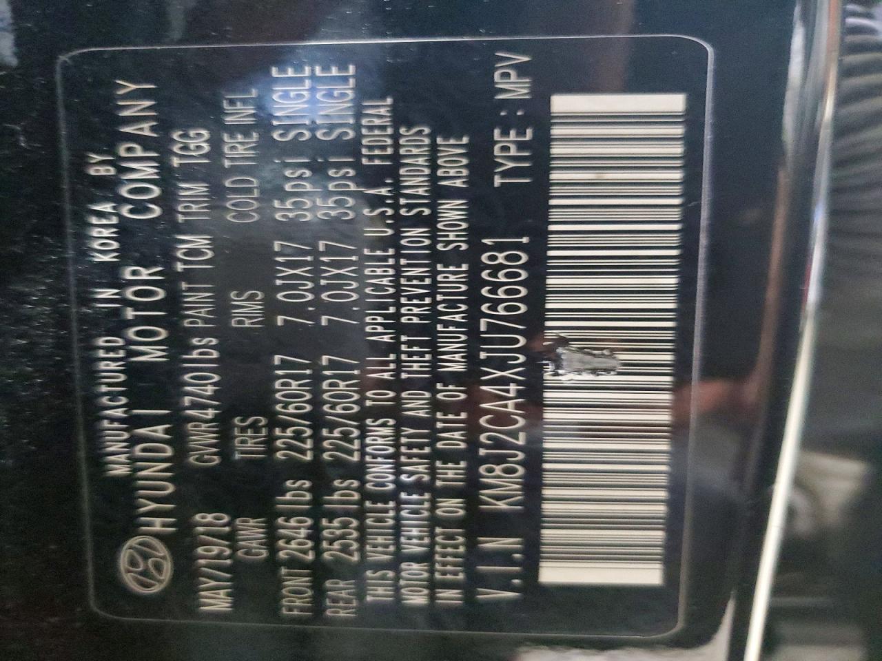 2018 HYUNDAI TUCSON SE photo 13