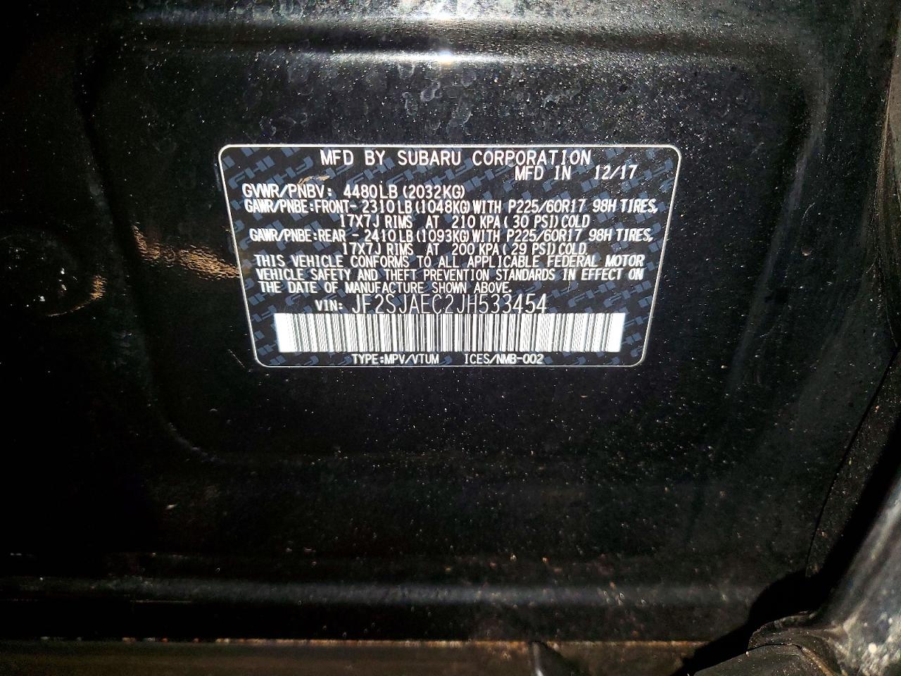 2018 SUBARU FORESTER 2.5I PREMIUM photo 13