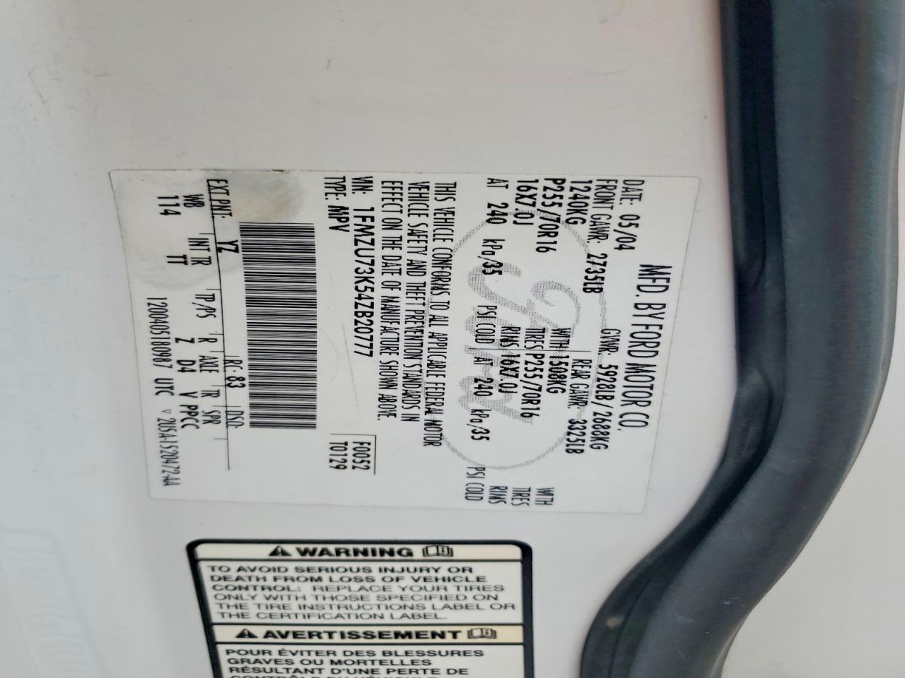 2004 FORD EXPLORER XLT photo 13