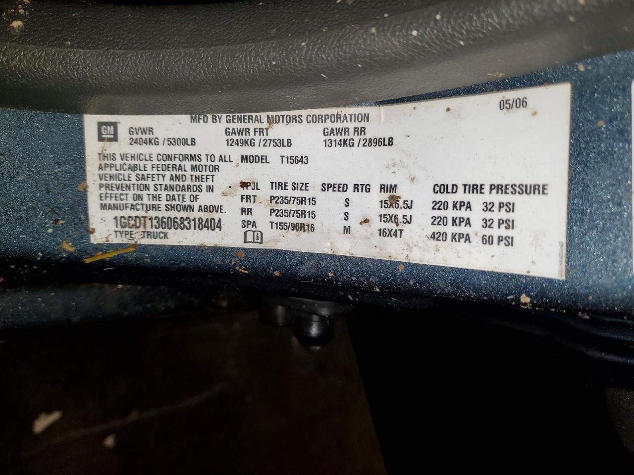 2006 CHEVROLET COLORADO photo 12