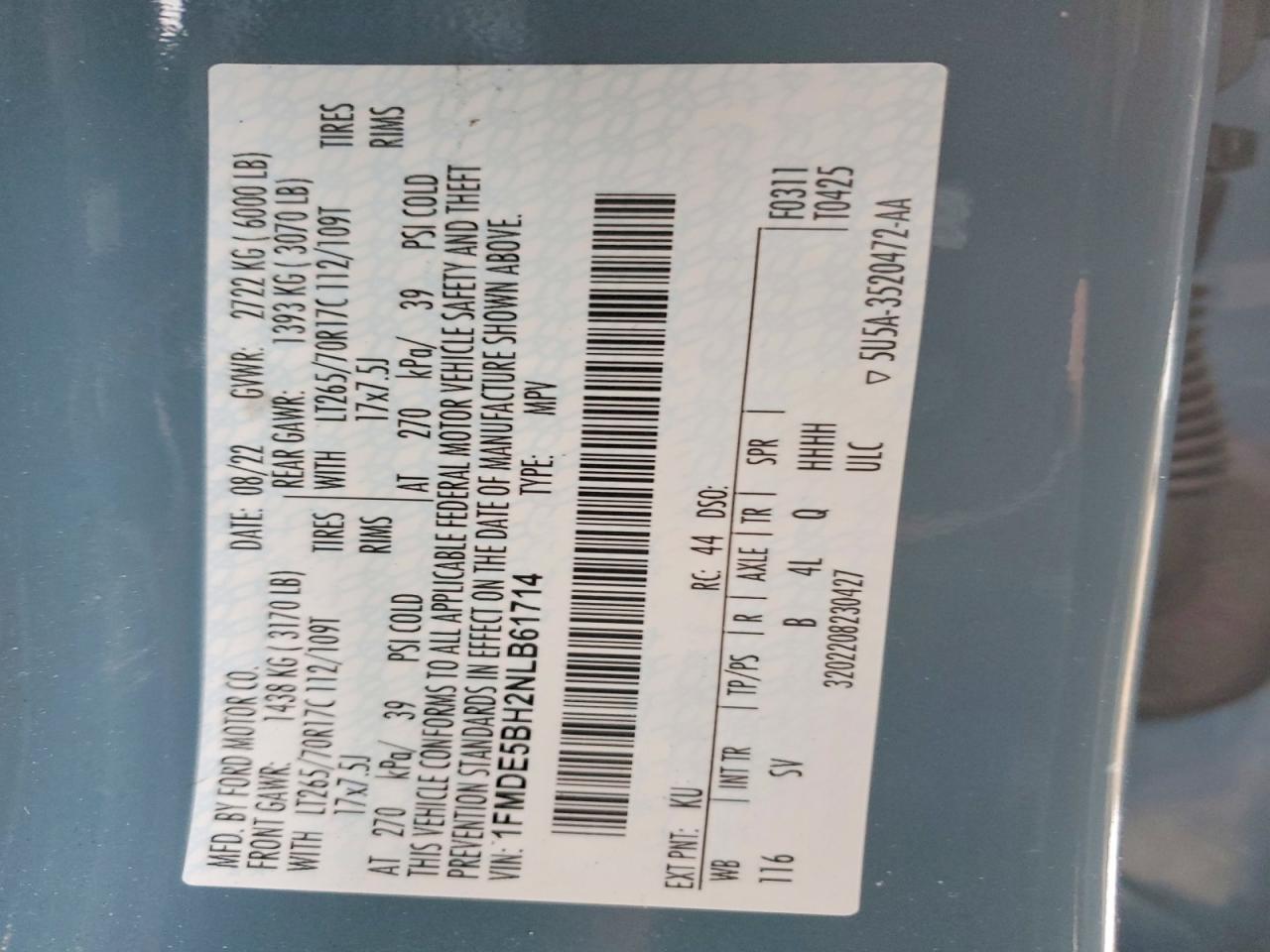 2022 FORD BRONCO BASE photo 13