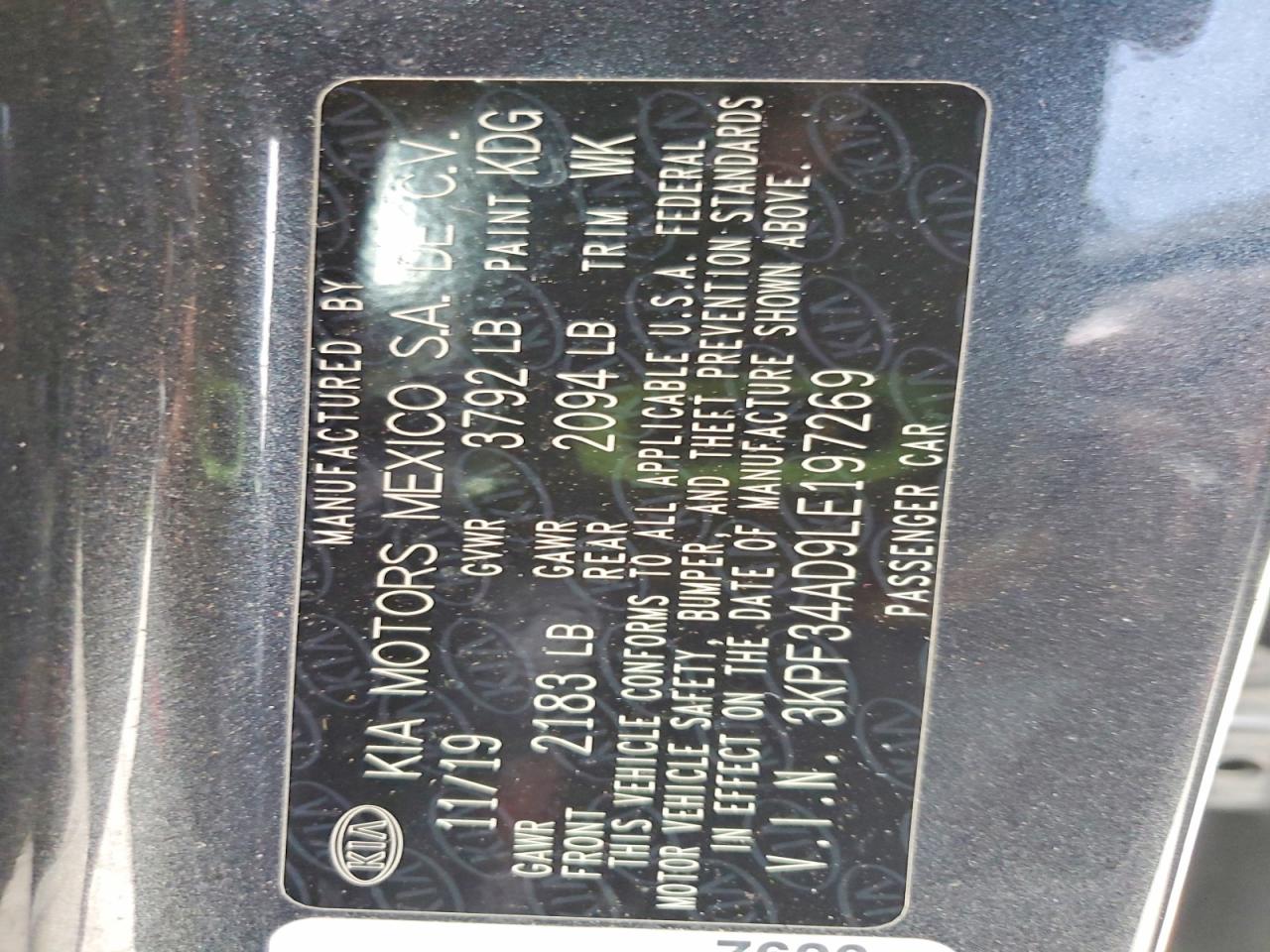 2020 KIA FORTE GT LINE photo 12