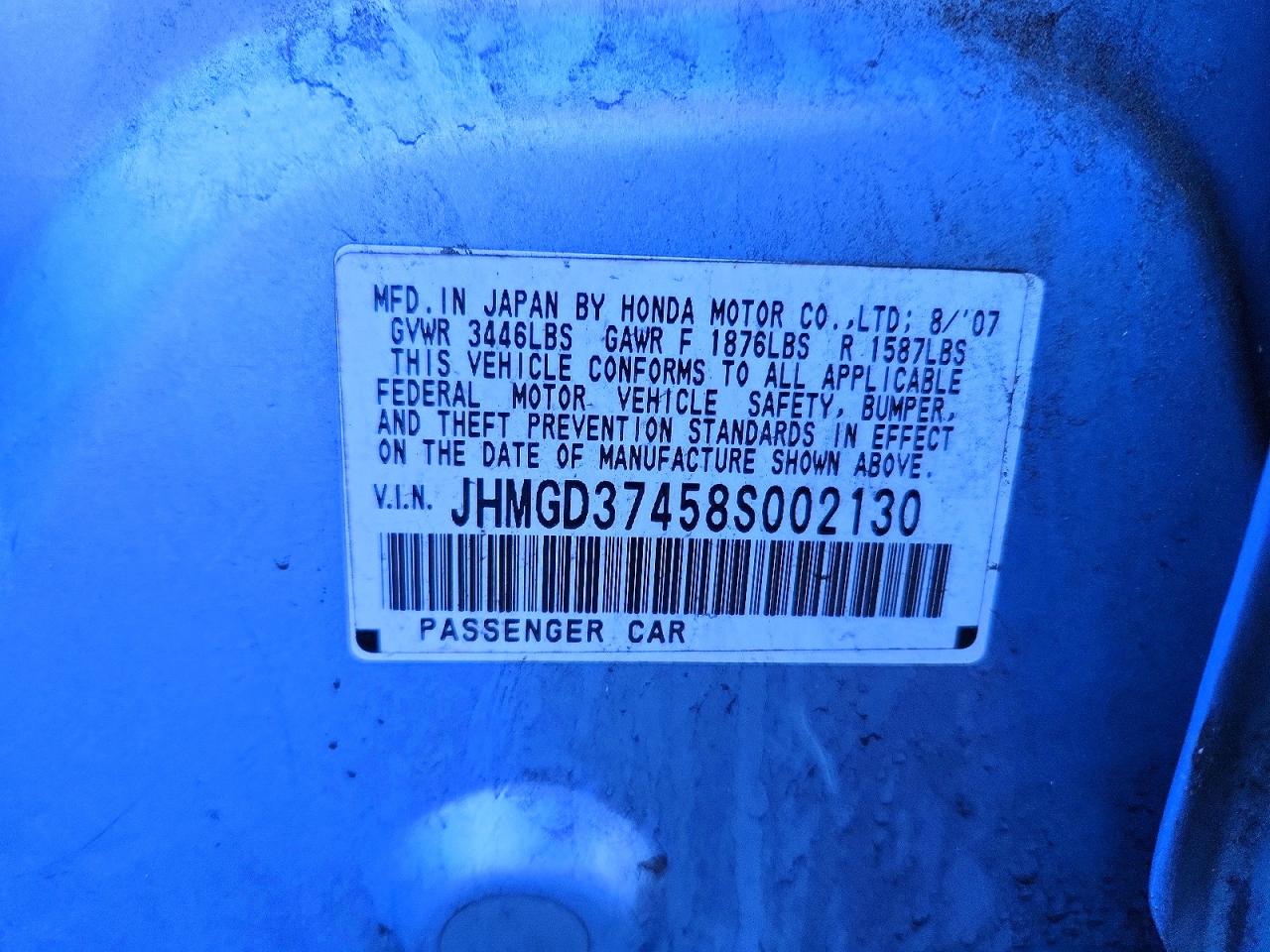 2008 HONDA FIT photo 23