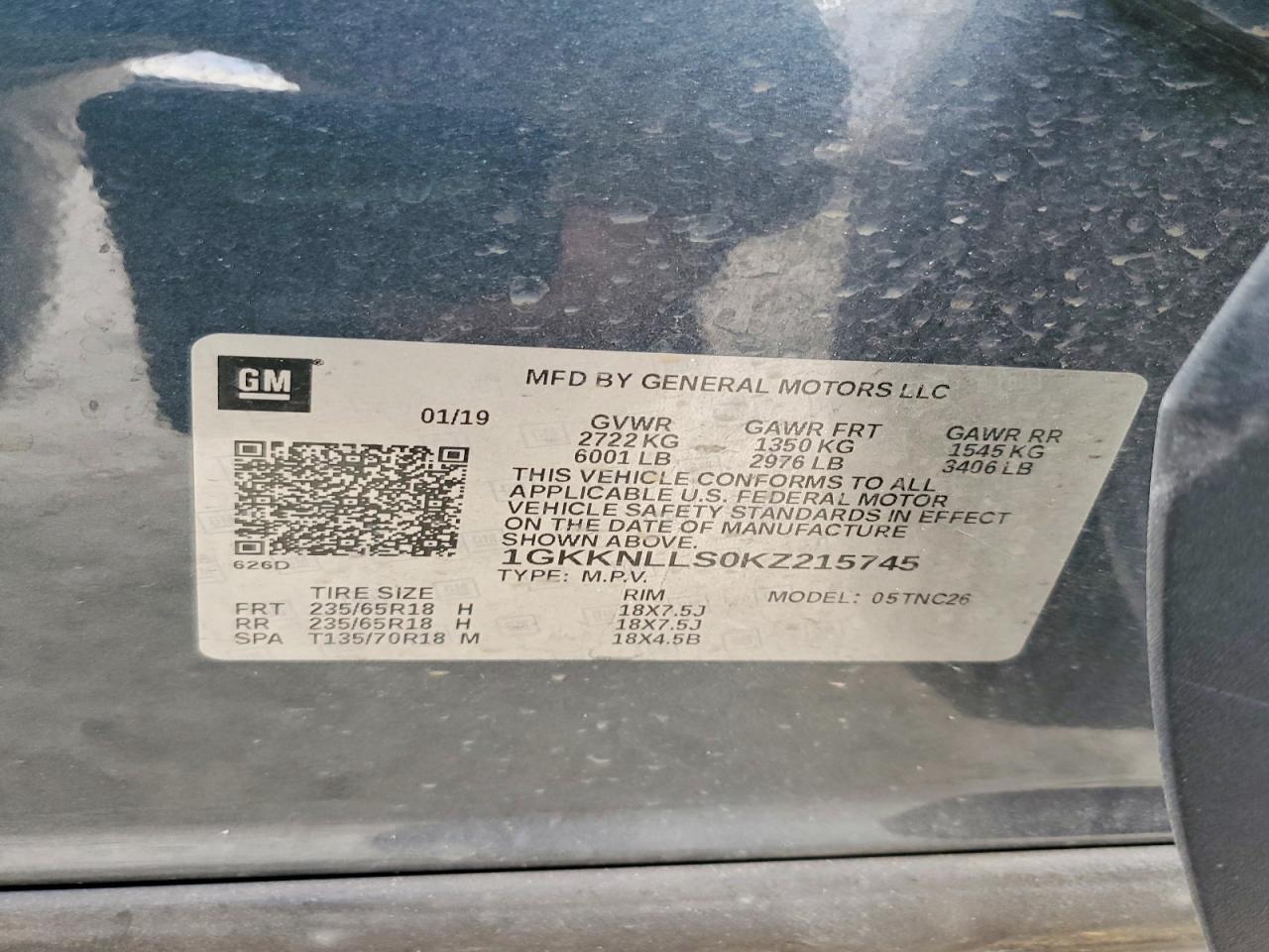 2019 GMC ACADIA SLE photo 14