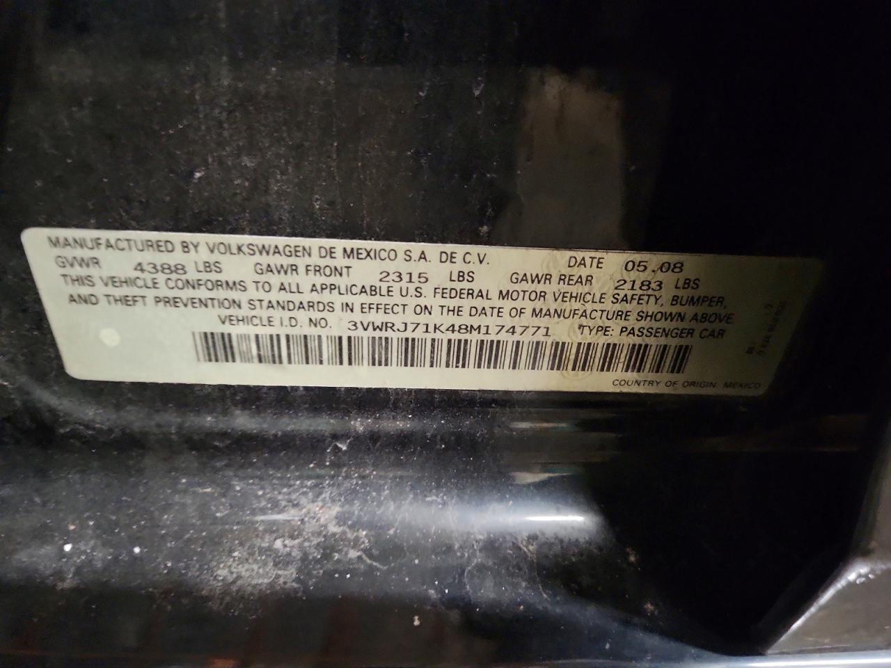2008 VOLKSWAGEN JETTA WOLFSBURG photo 12