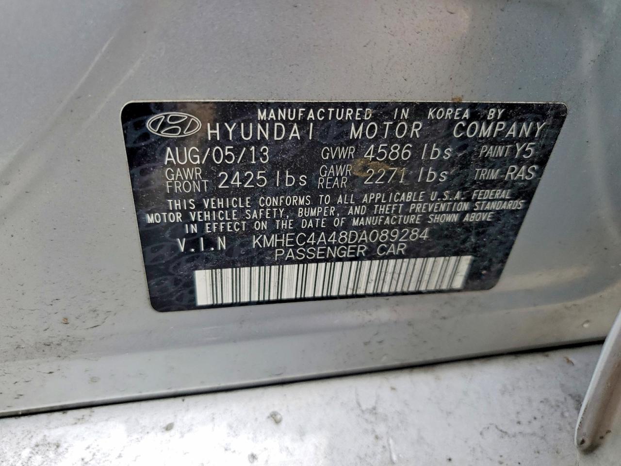 2013 HYUNDAI SONATA HYBRID photo 12
