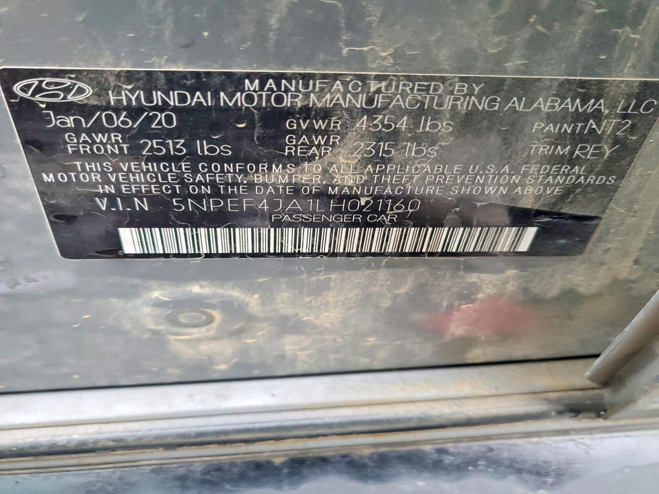 2020 HYUNDAI SONATA SEL photo 23