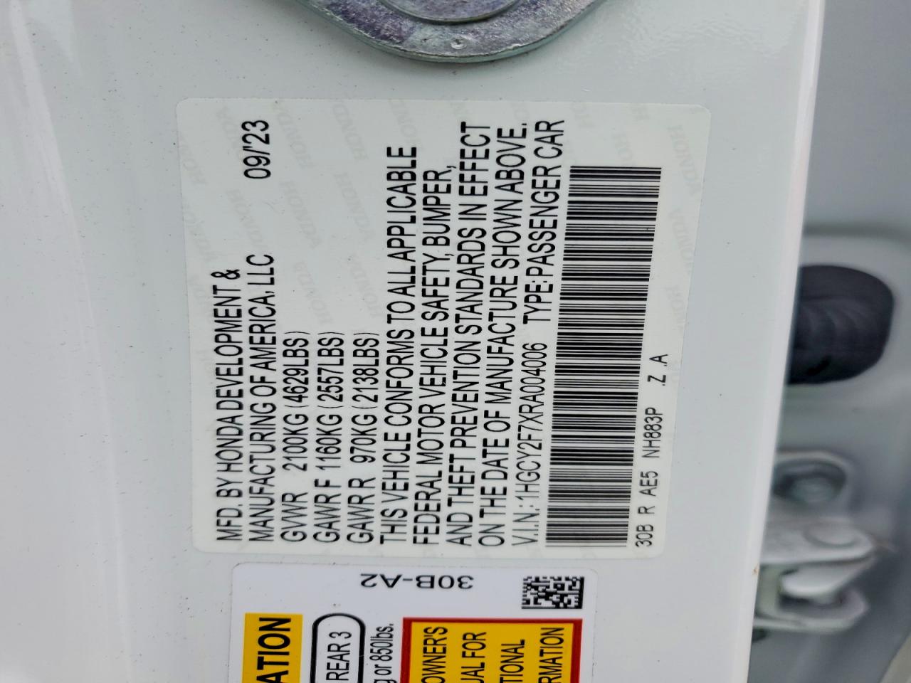 2024 HONDA ACCORD HYBRID SPORT-L photo 12