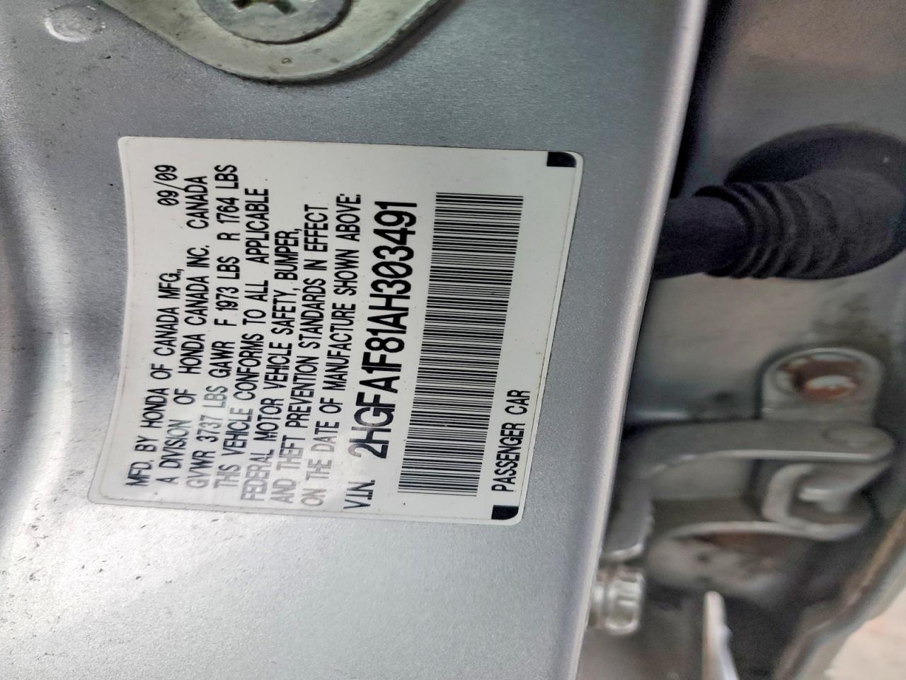 2010 HONDA CIVIC EX photo 23