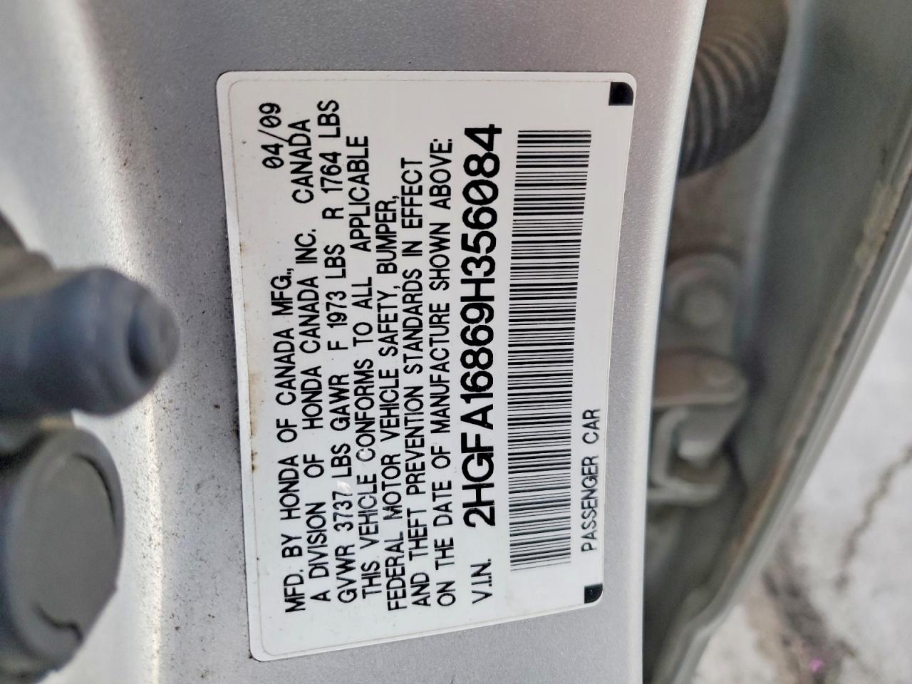 2009 HONDA CIVIC EX photo 23