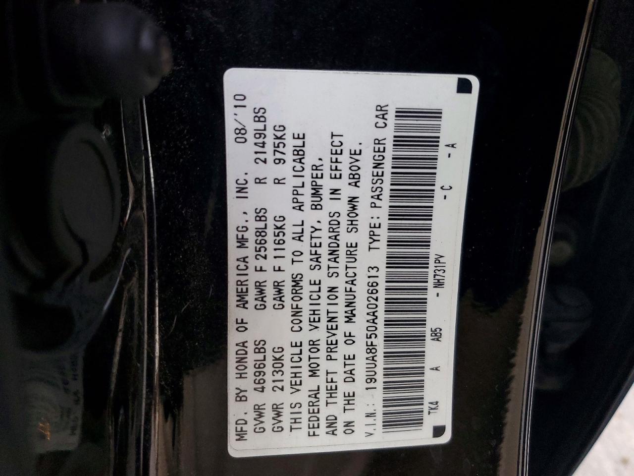 2010 ACURA TL photo 12