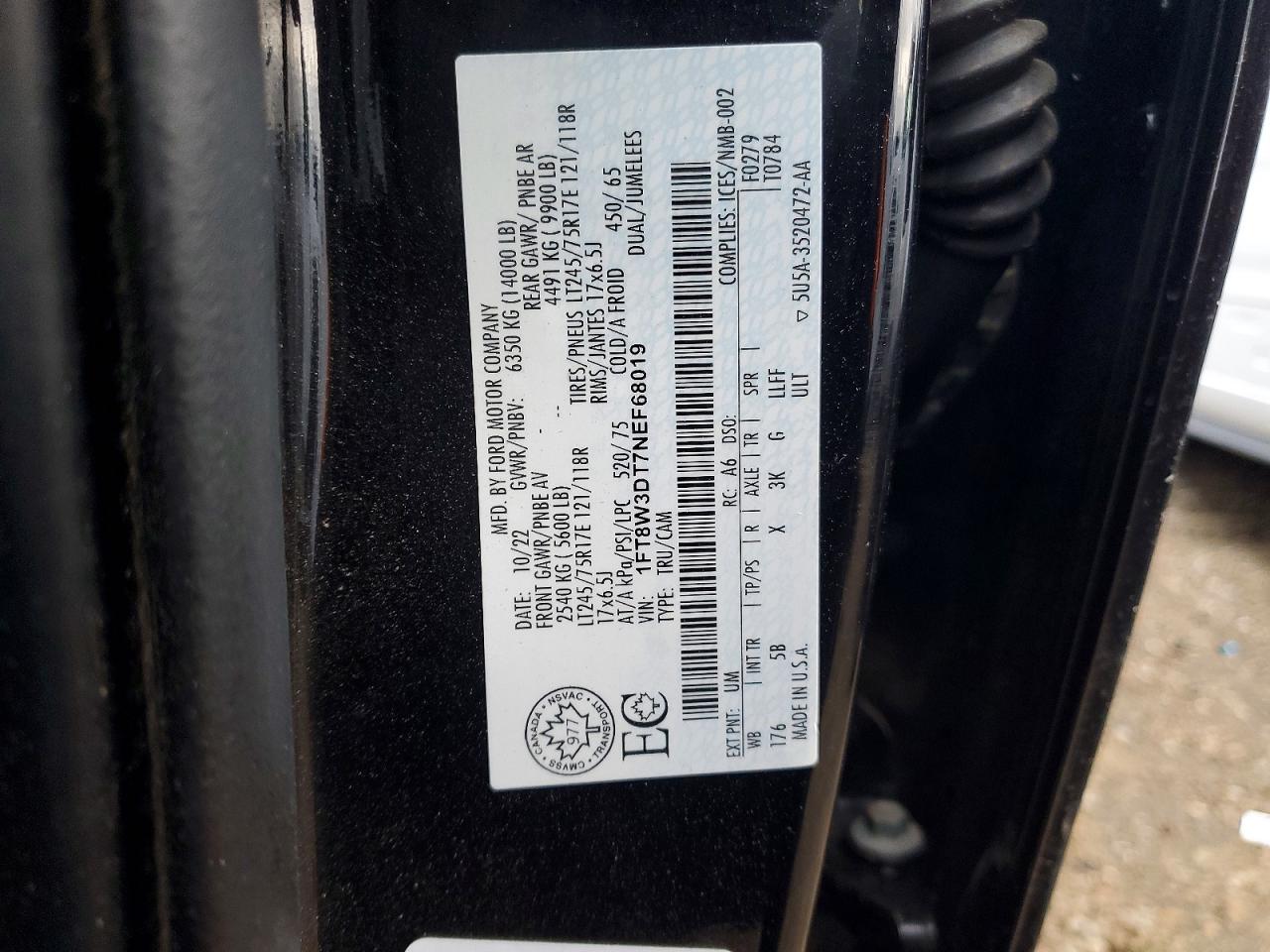 2022 FORD F350 SUPER DUTY photo 13