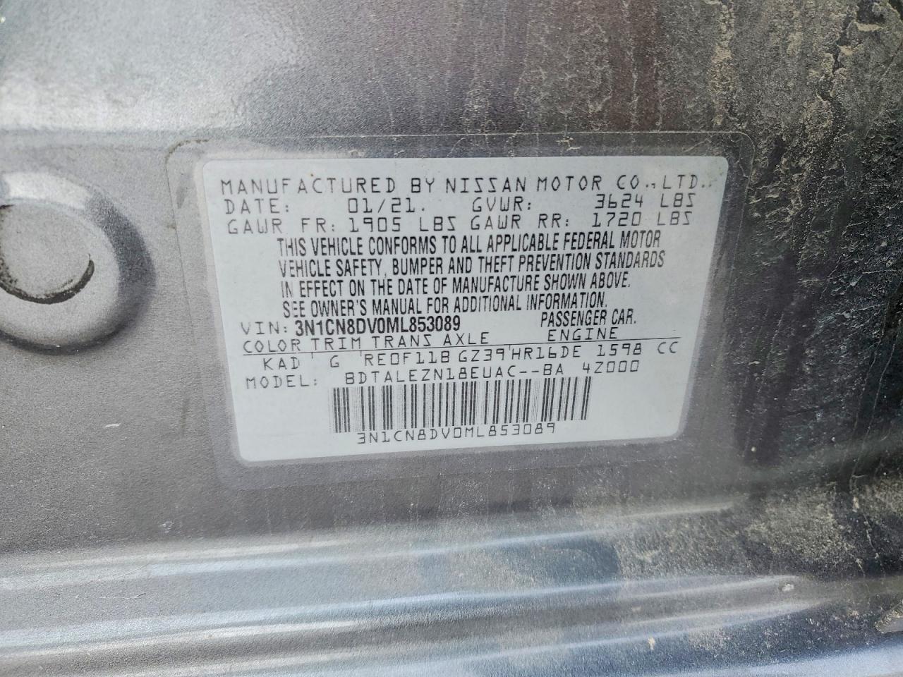 2021 NISSAN VERSA S photo 13