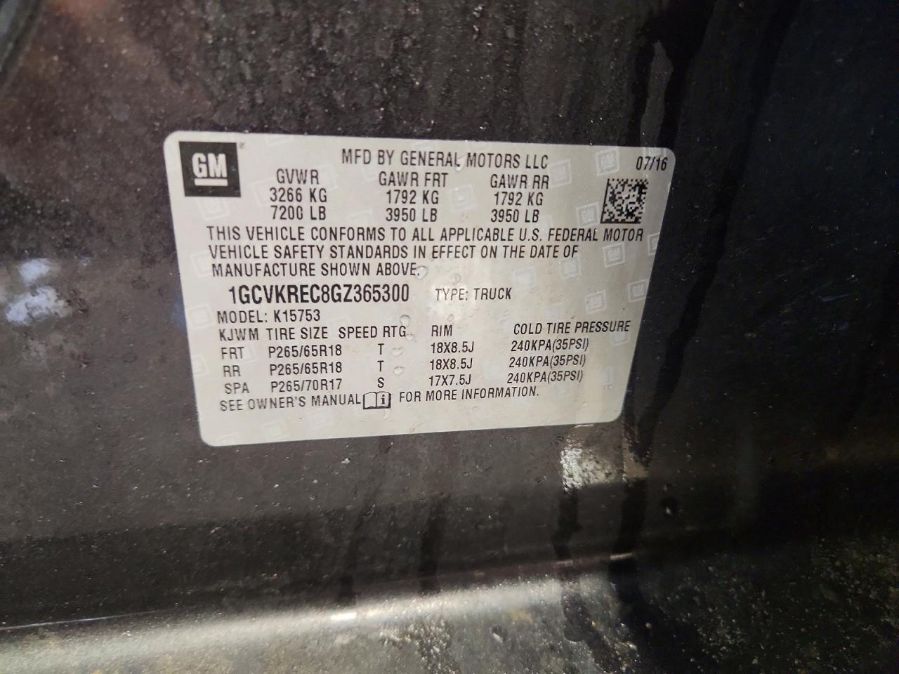 2016 CHEVROLET SILVERADO K1500 LT photo 23