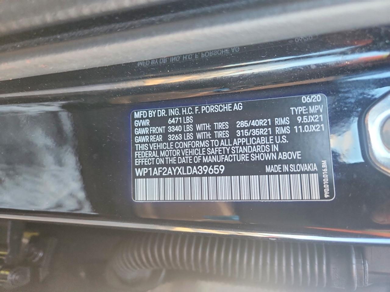 2020 PORSCHE CAYENNE TURBO photo 23