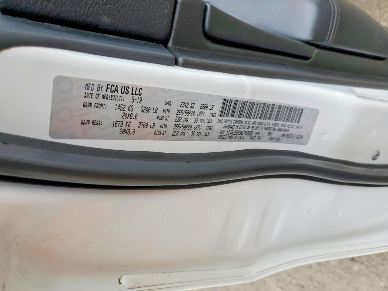 2019 JEEP GRAND CHEROKEE LIMITED photo 27