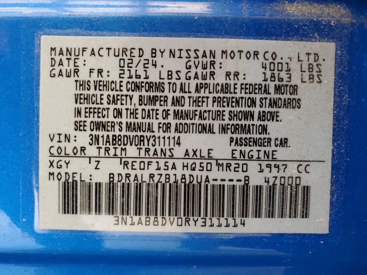 2024 NISSAN SENTRA SR photo 13