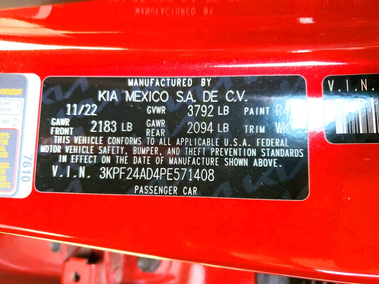 2023 KIA FORTE LX photo 13