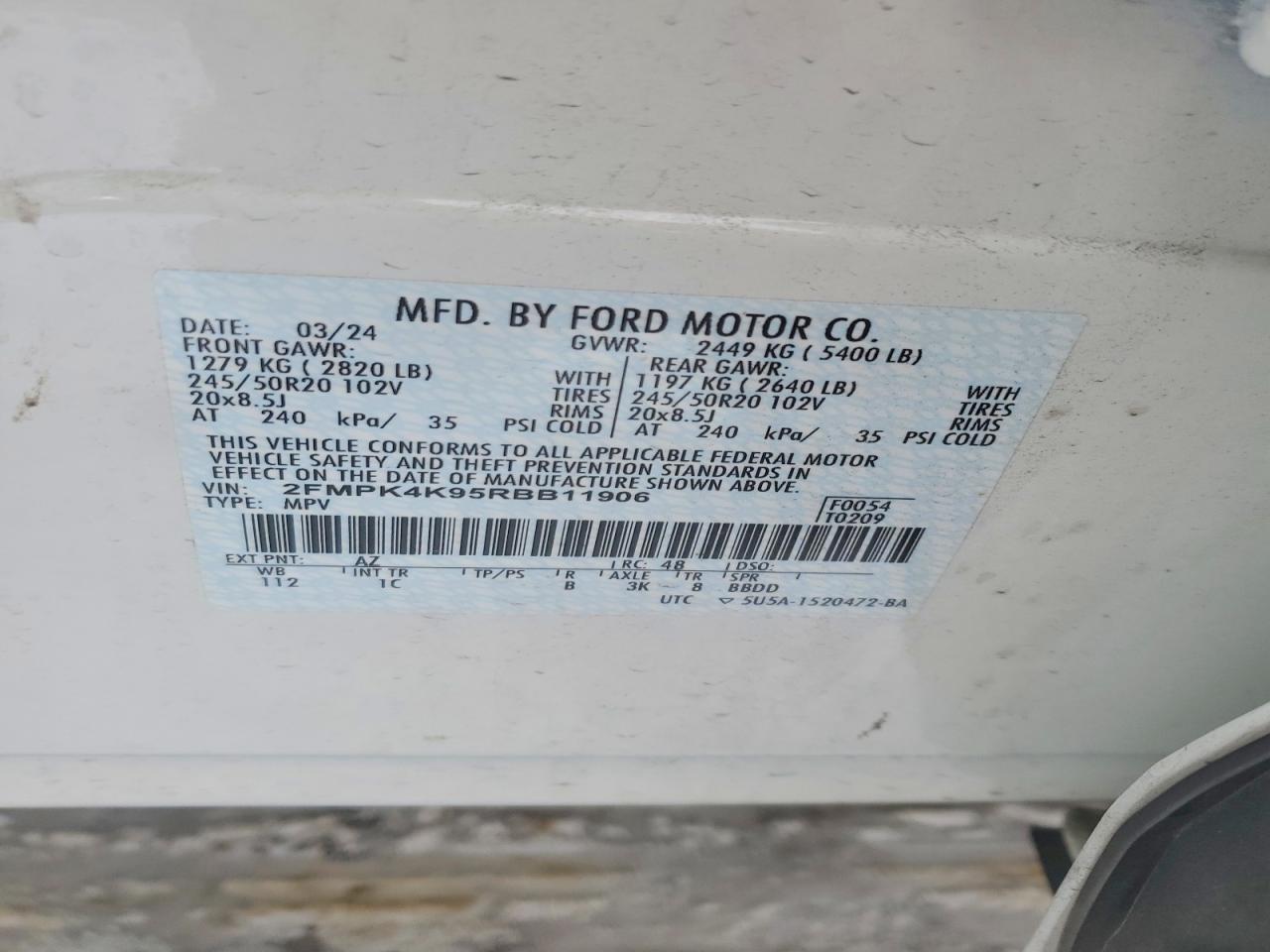 2024 FORD EDGE TITANIUM photo 13