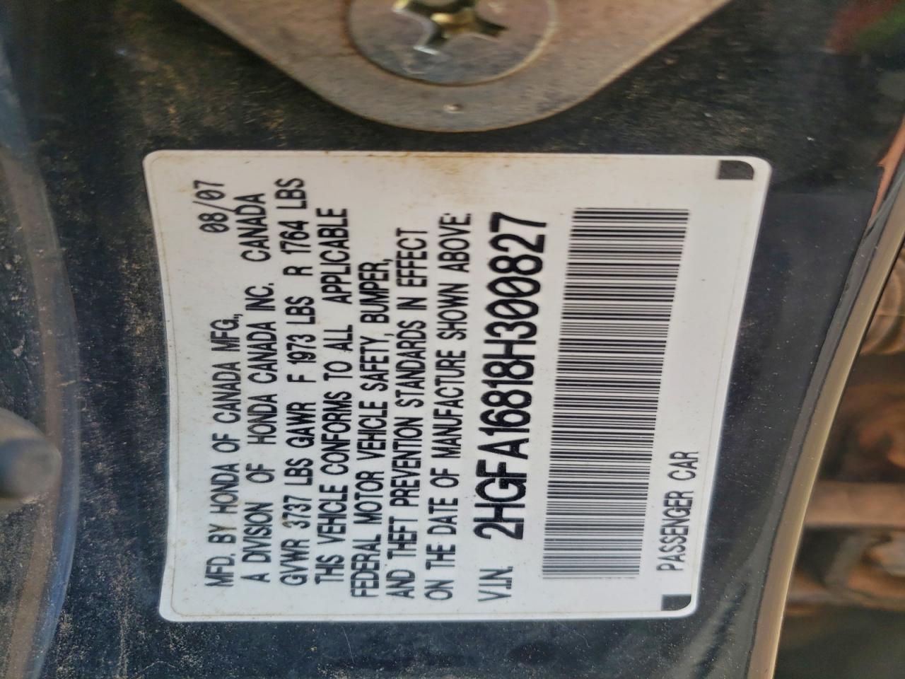 2008 HONDA CIVIC EX photo 12