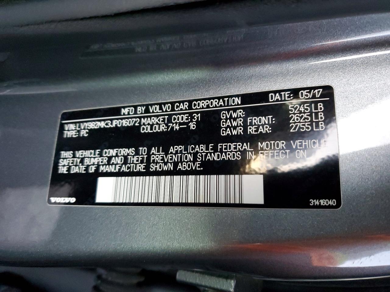 2018 VOLVO S90 T5 MOMENTUM photo 13