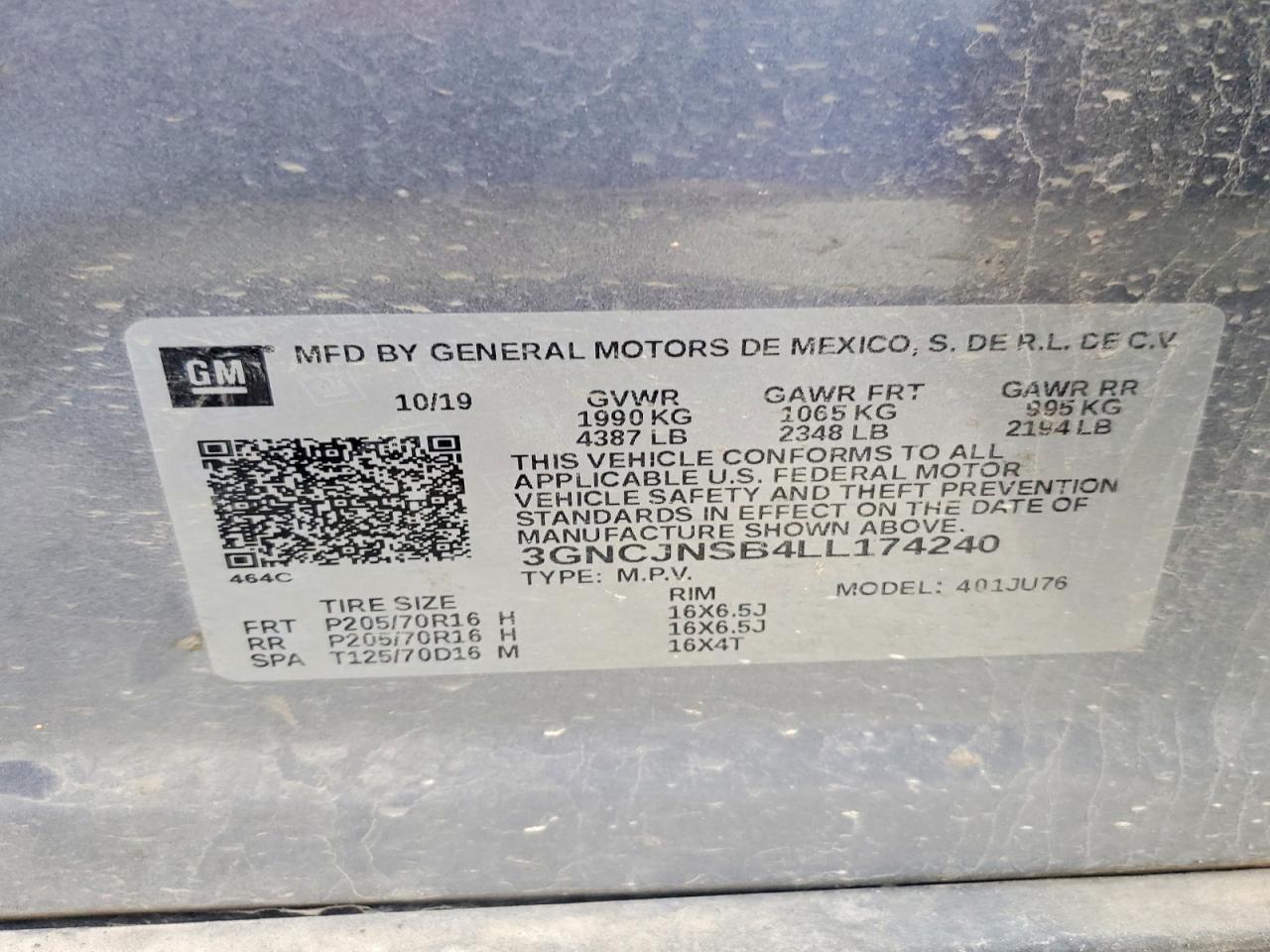 2020 CHEVROLET TRAX LS photo 14
