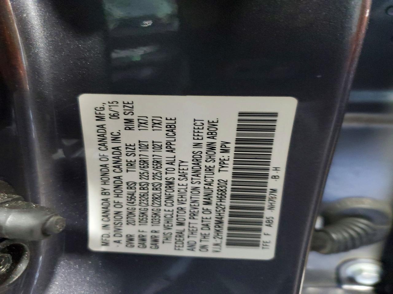 2015 HONDA CR-V EX photo 12