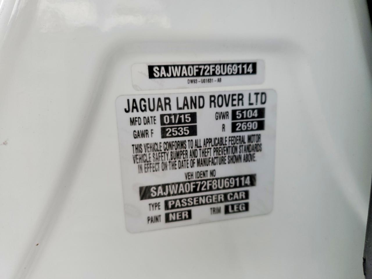 2015 JAGUAR XF 3.0 SPORT photo 12