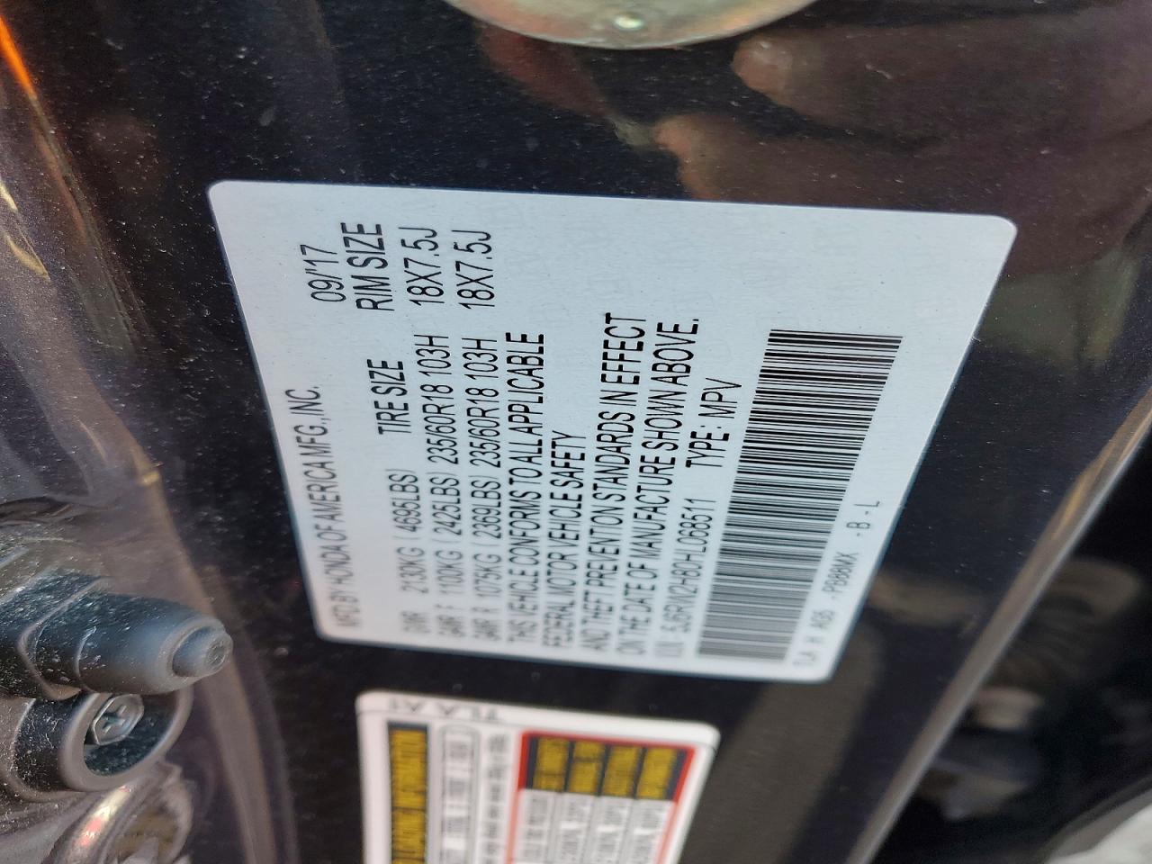 2017 HONDA CR-V EXL photo 13