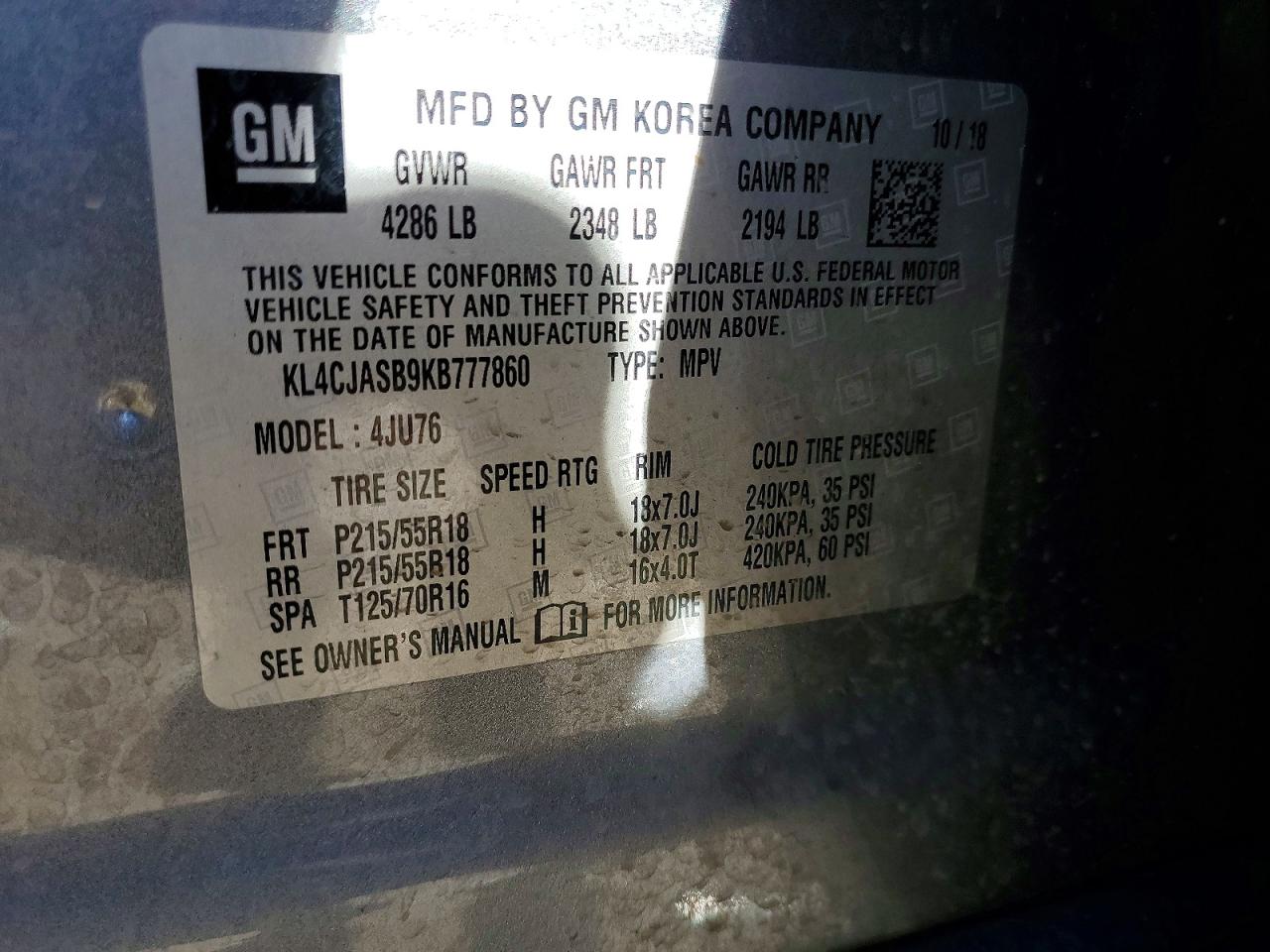 2019 BUICK ENCORE PREFERRED photo 12