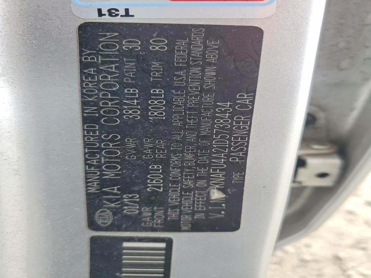 2013 KIA FORTE EX photo 34