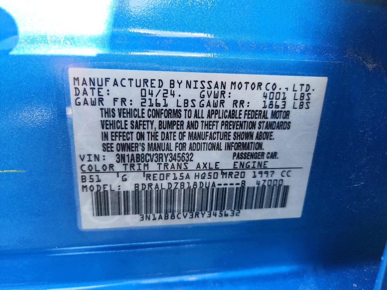 2024 NISSAN SENTRA SV photo 12
