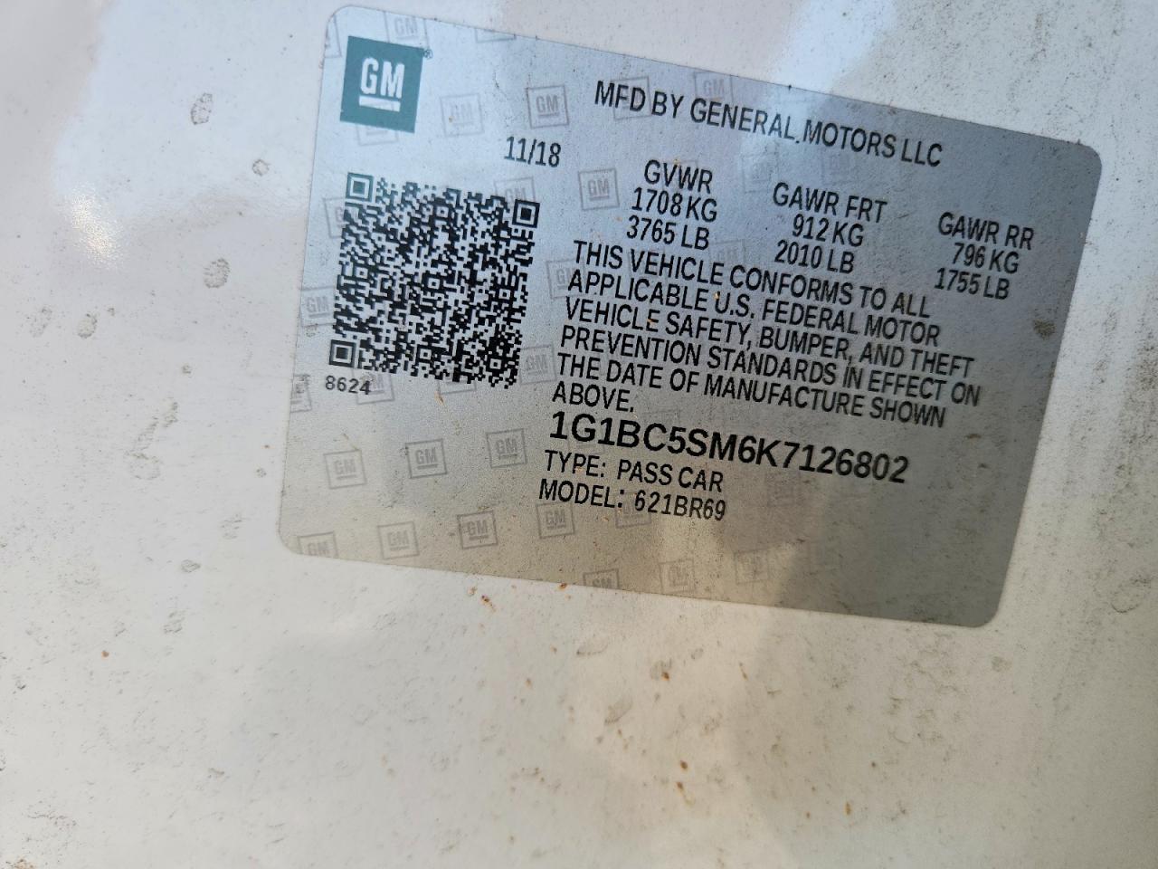 2019 CHEVROLET CRUZE LS photo 12
