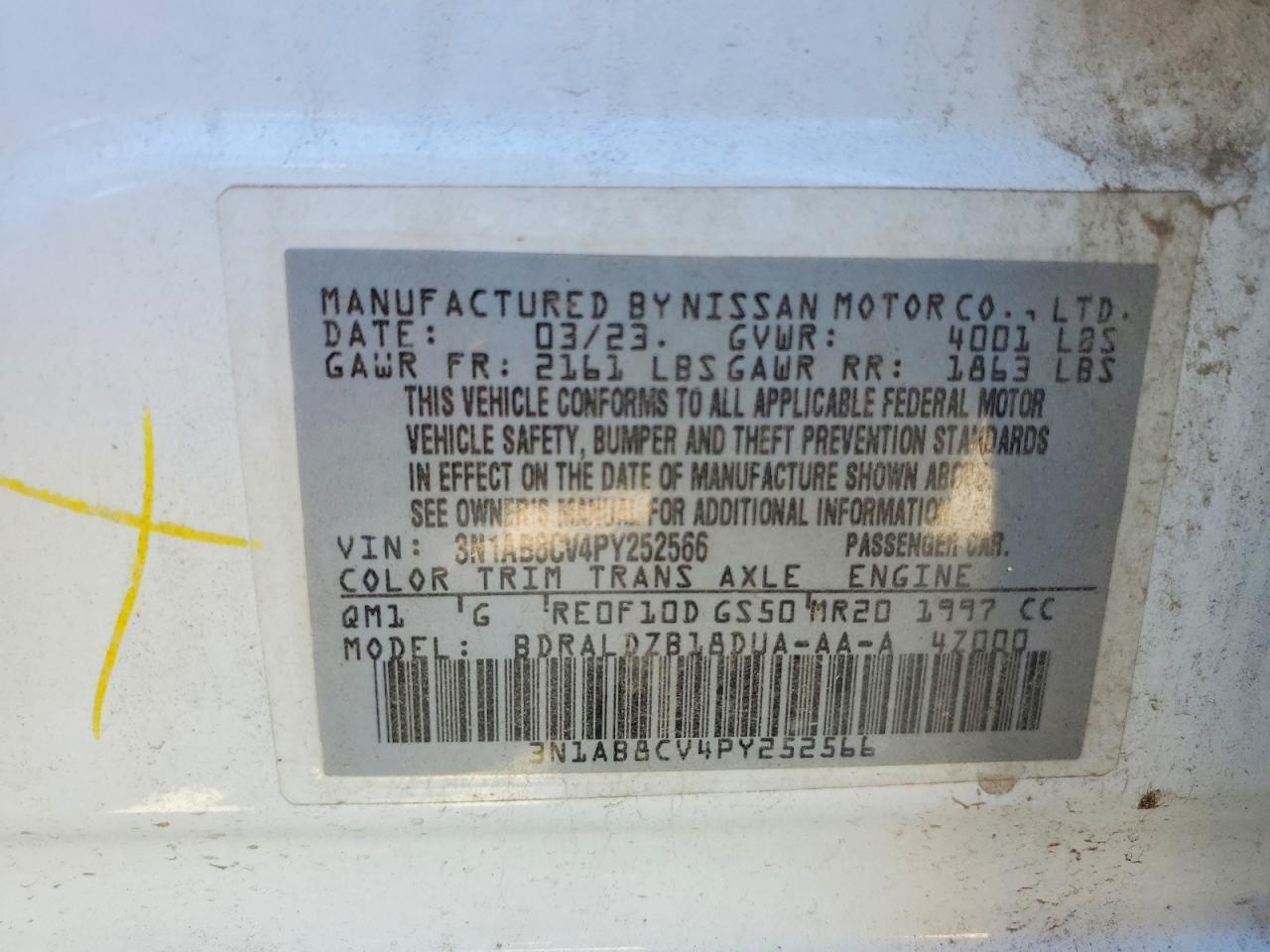 2023 NISSAN SENTRA SV photo 12