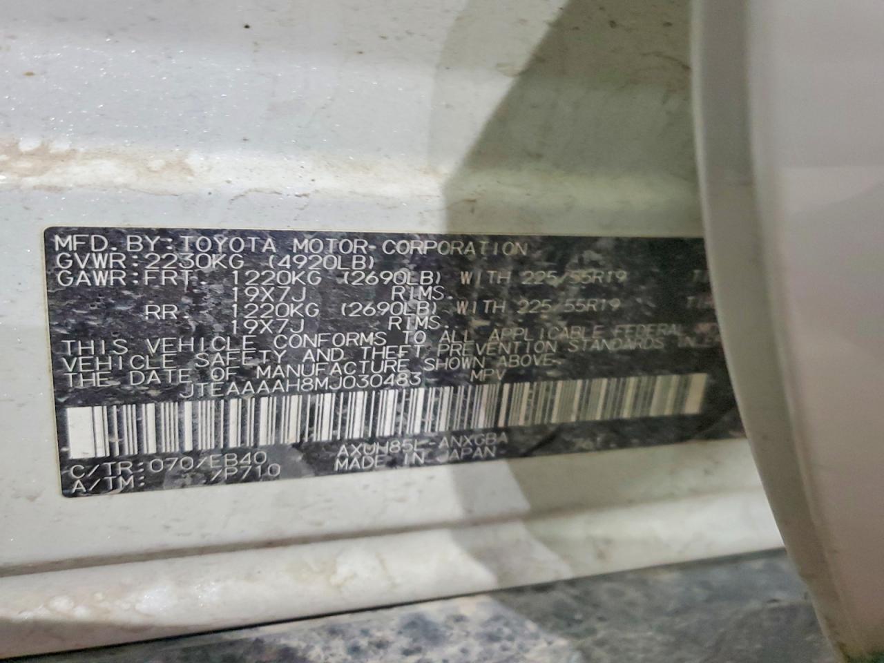 2021 TOYOTA VENZA LE photo 25