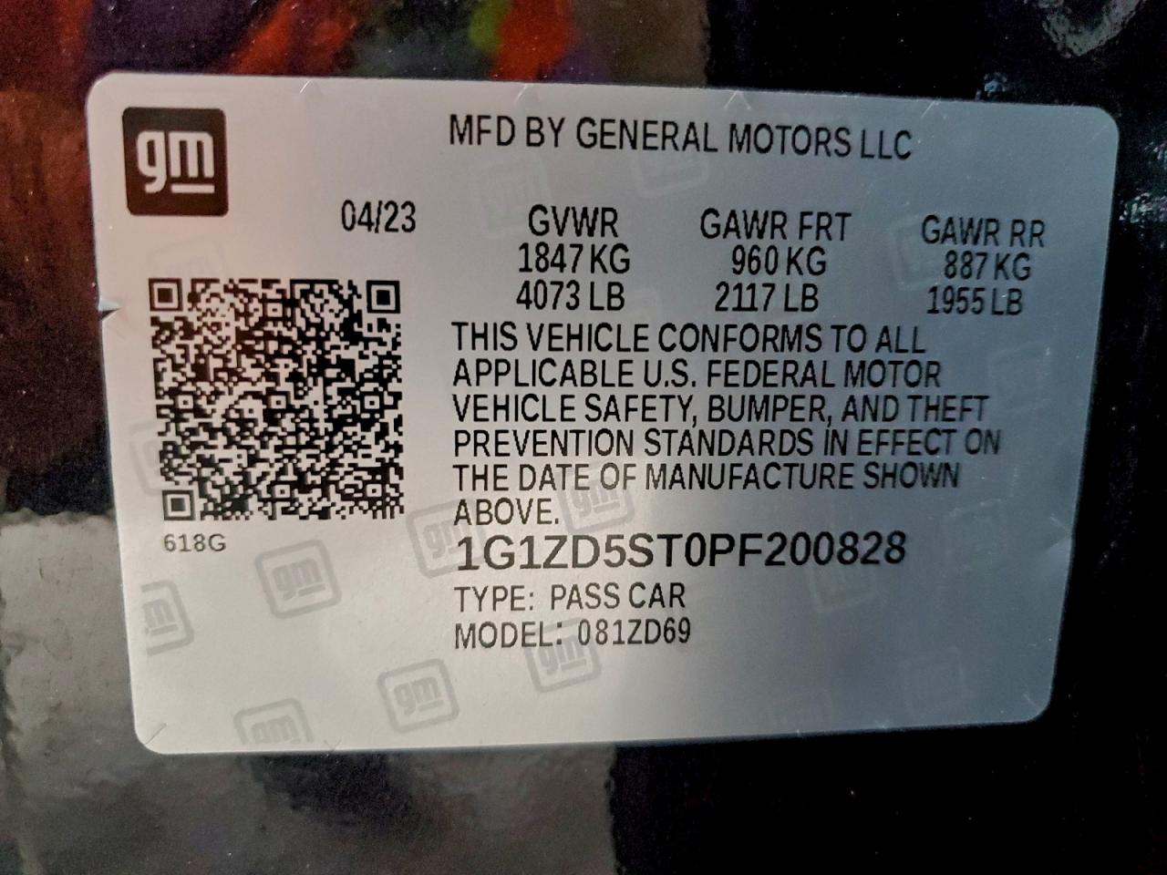 2023 CHEVROLET MALIBU LT photo 12