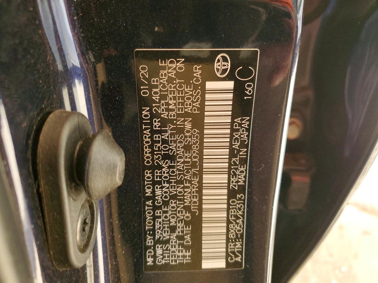 2020 TOYOTA COROLLA LE photo 13